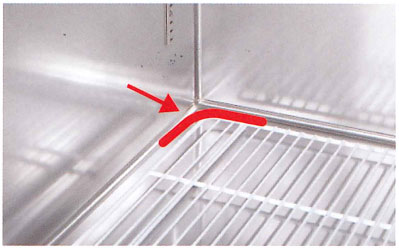Reach In Refrigerators easy to clean ball corners